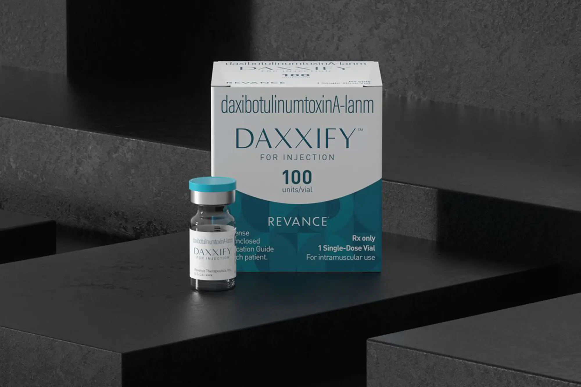 daxxify bottle on a ceramic surface