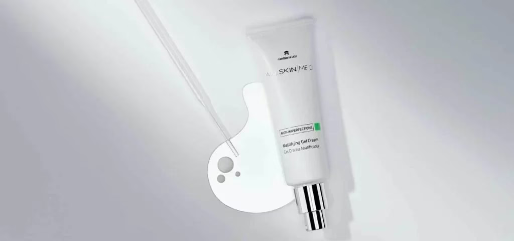 poster displaying allskin med ant-imperfection gel