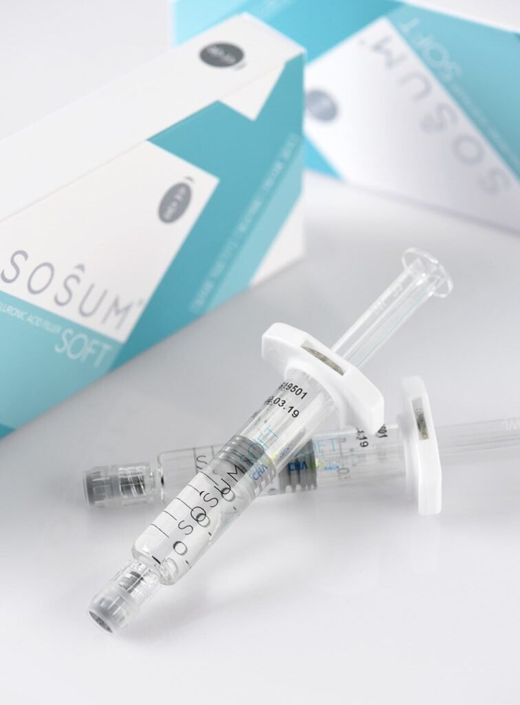 sosum soft skin booster box and syringe