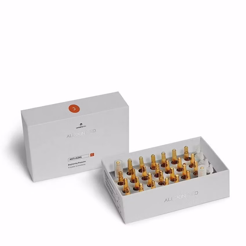 box of allskin med brightening ampoules