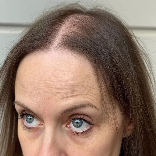 middle aged woman with female pattern hair loss